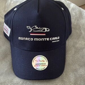 Navy Embroidered Racing Cap